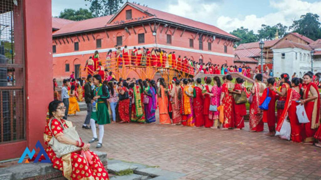celebration-of-teej-festival-in-nepal